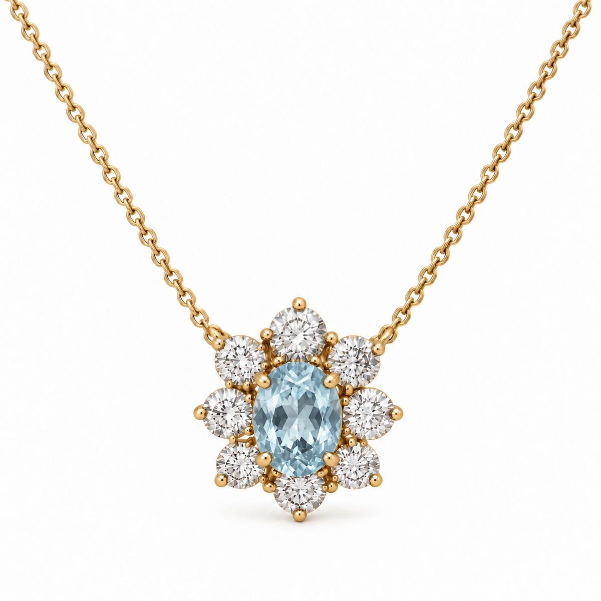 Lilia Aquamarine Necklace