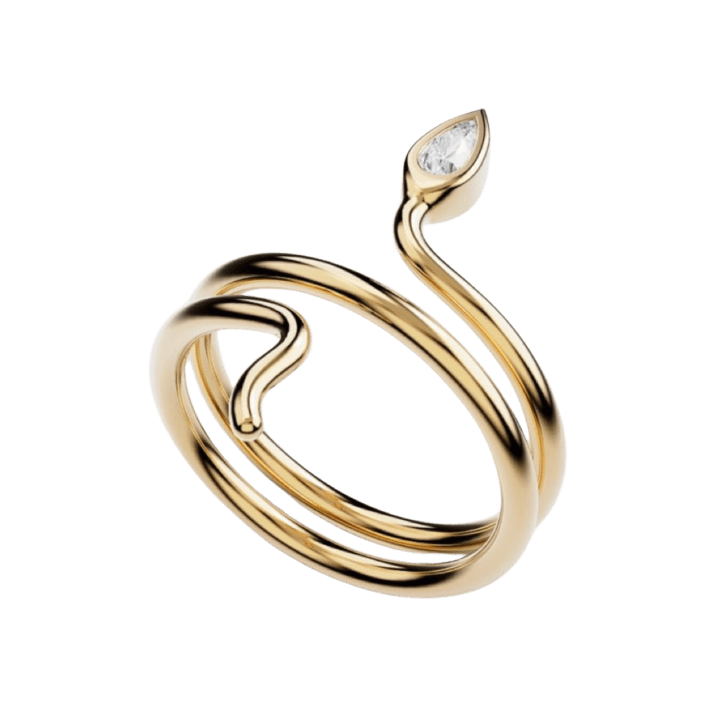 Serpemtine snake ring
