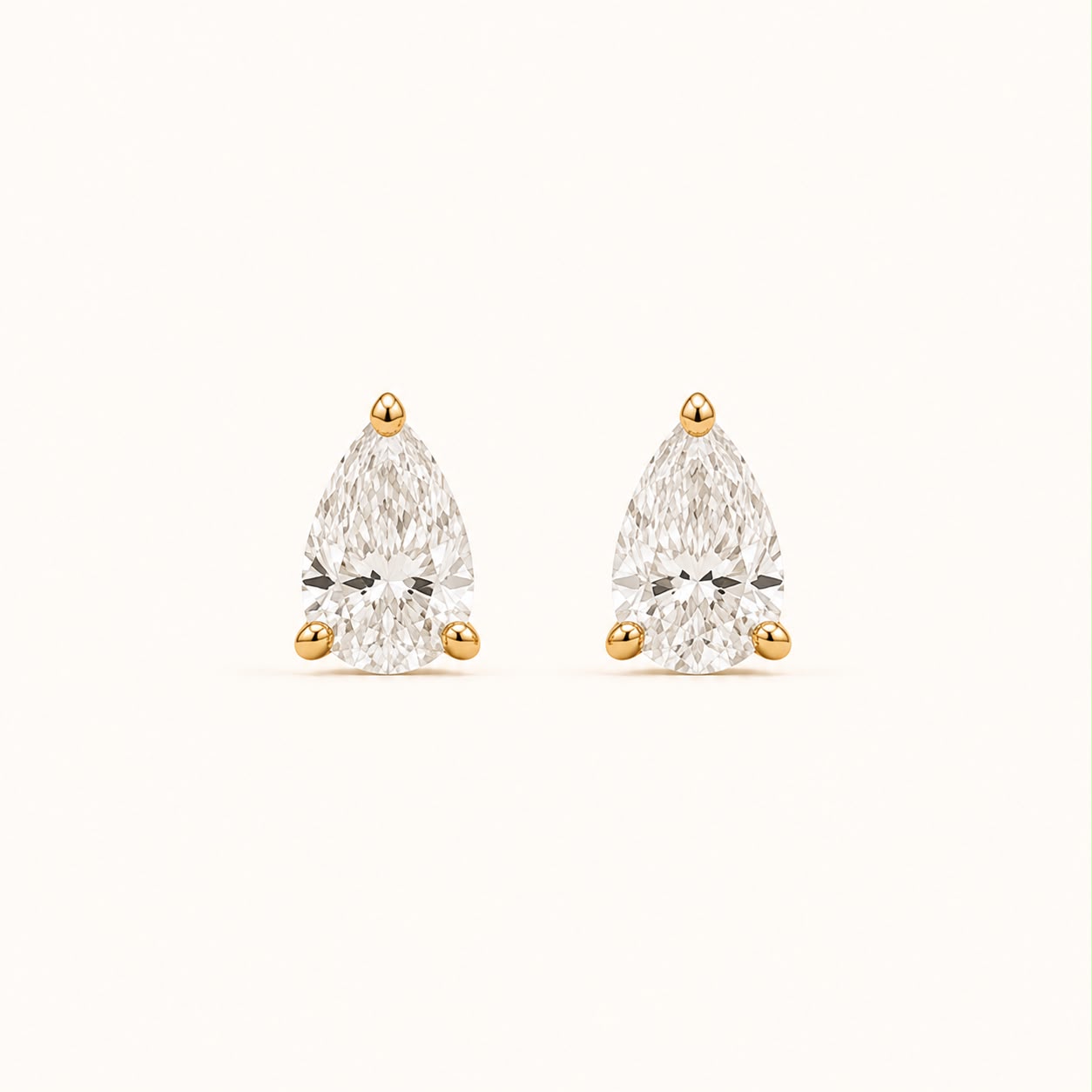 Pear Diamond Studs