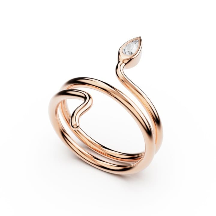 Serpemtine snake ring