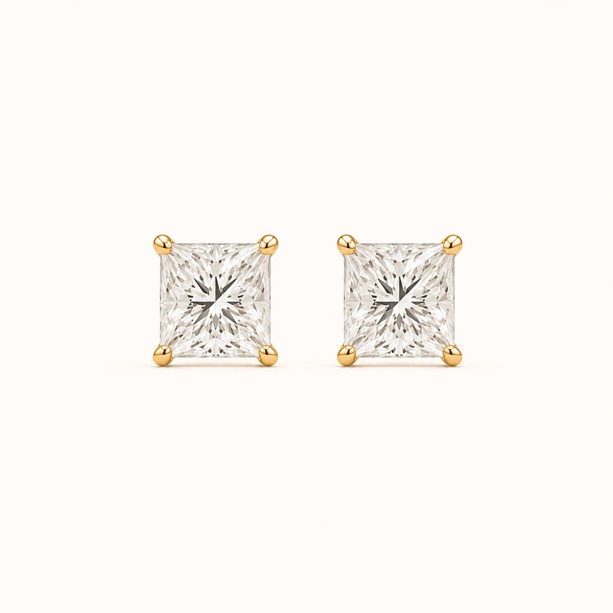 Princess Diamond Studs