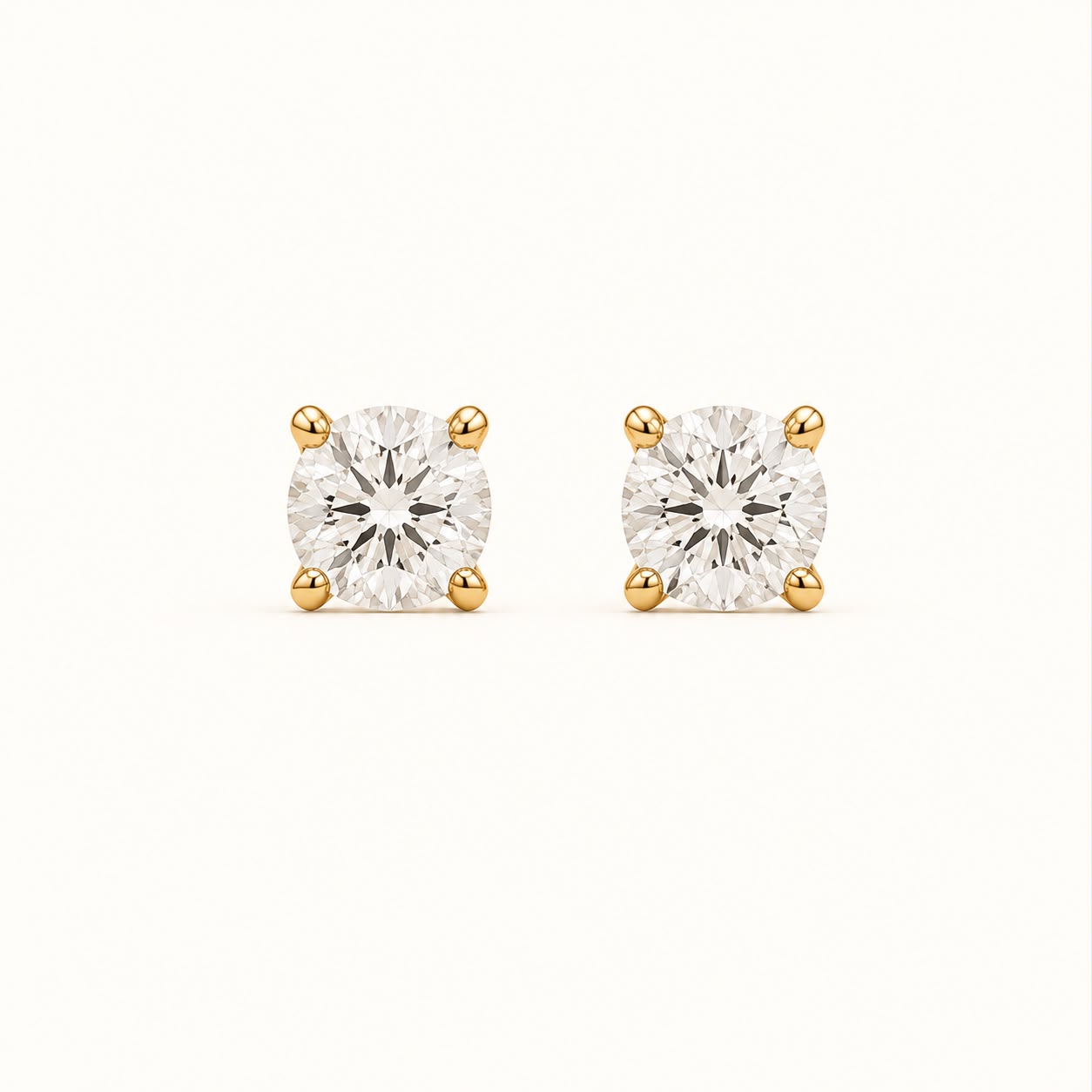 Round Diamond Stude 1ct