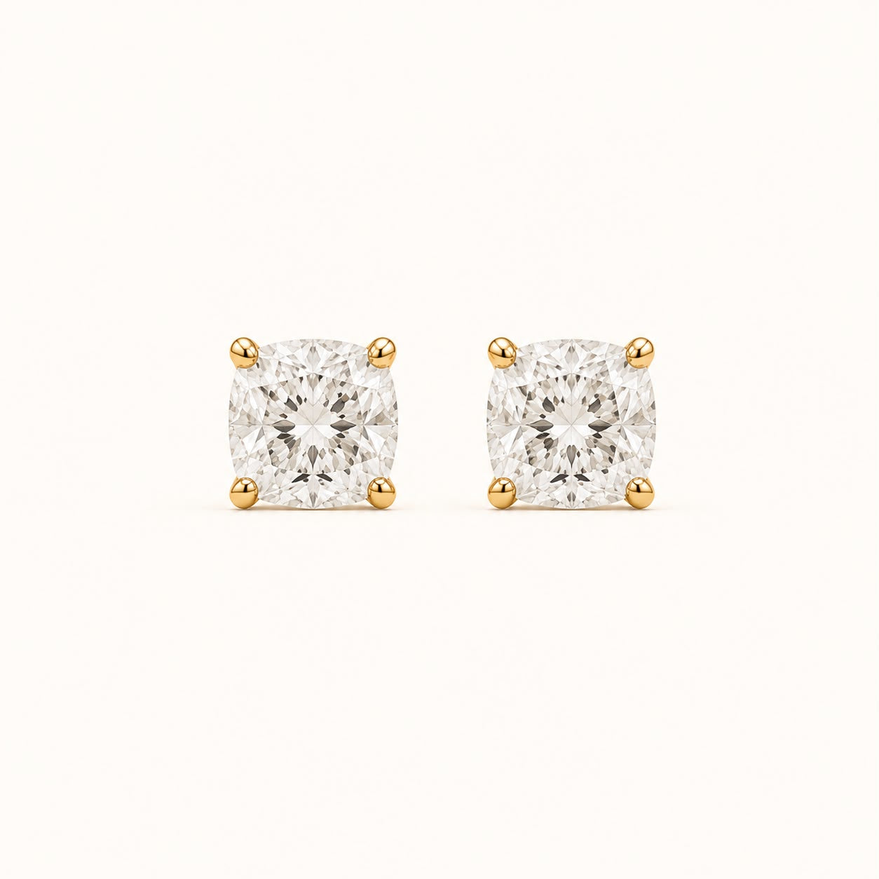 Cushion Diamond Studs