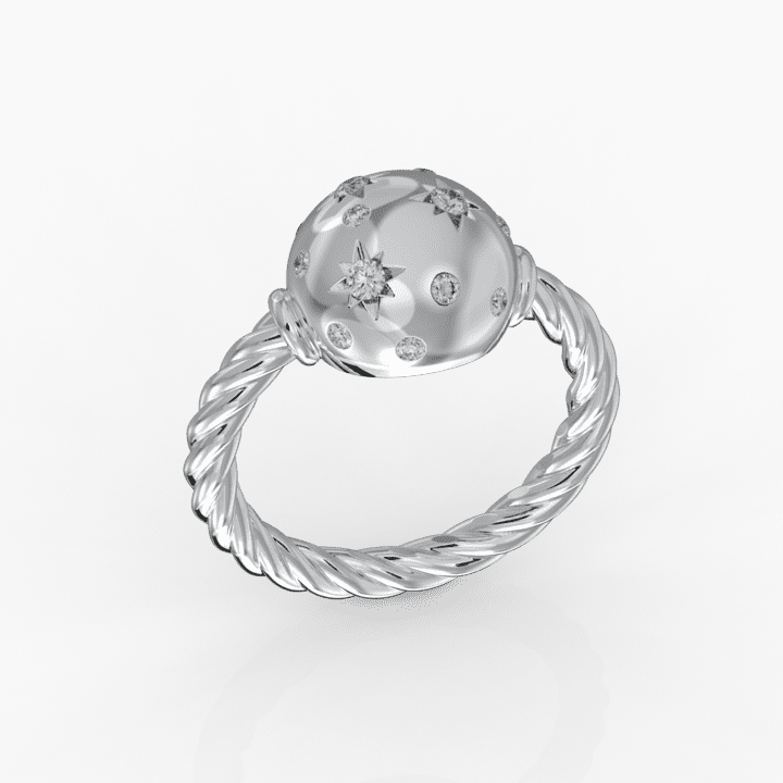 Space ball ring