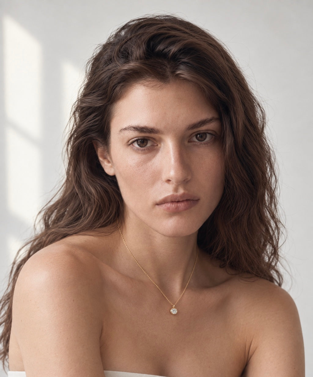 Ione Round Diamond Necklace
