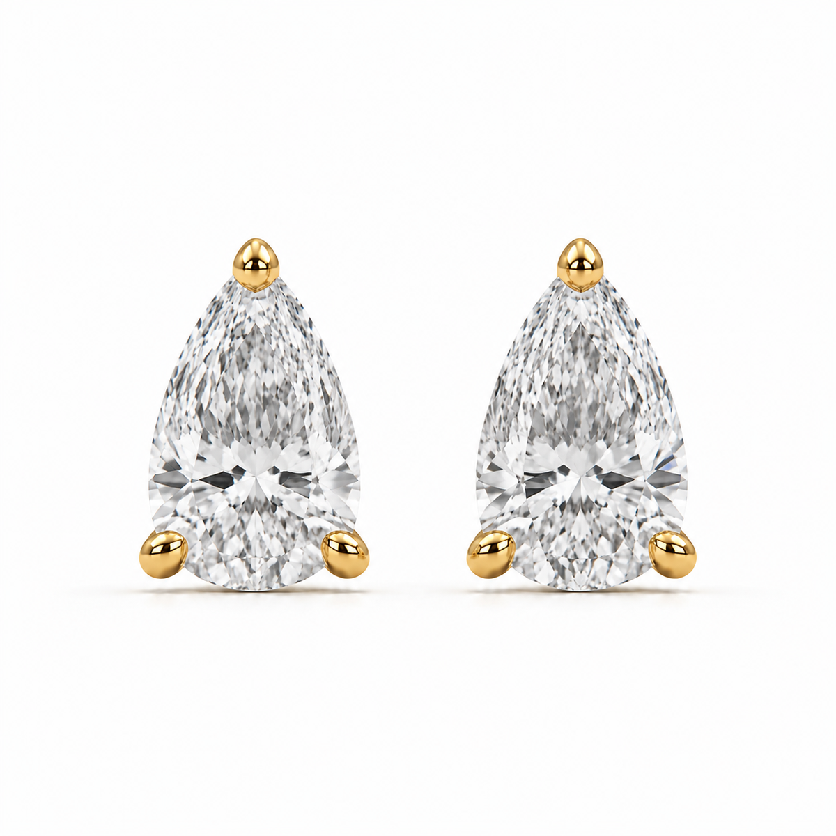 Pear Diamond Studs