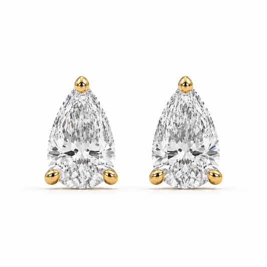 Pear Diamond Studs