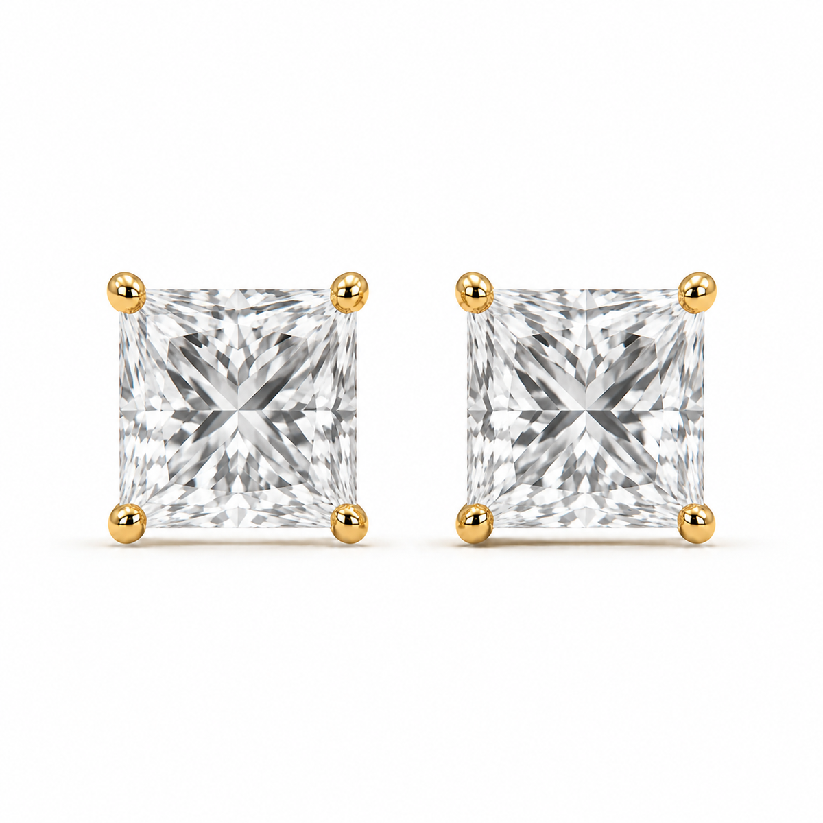 Princess Diamond Studs