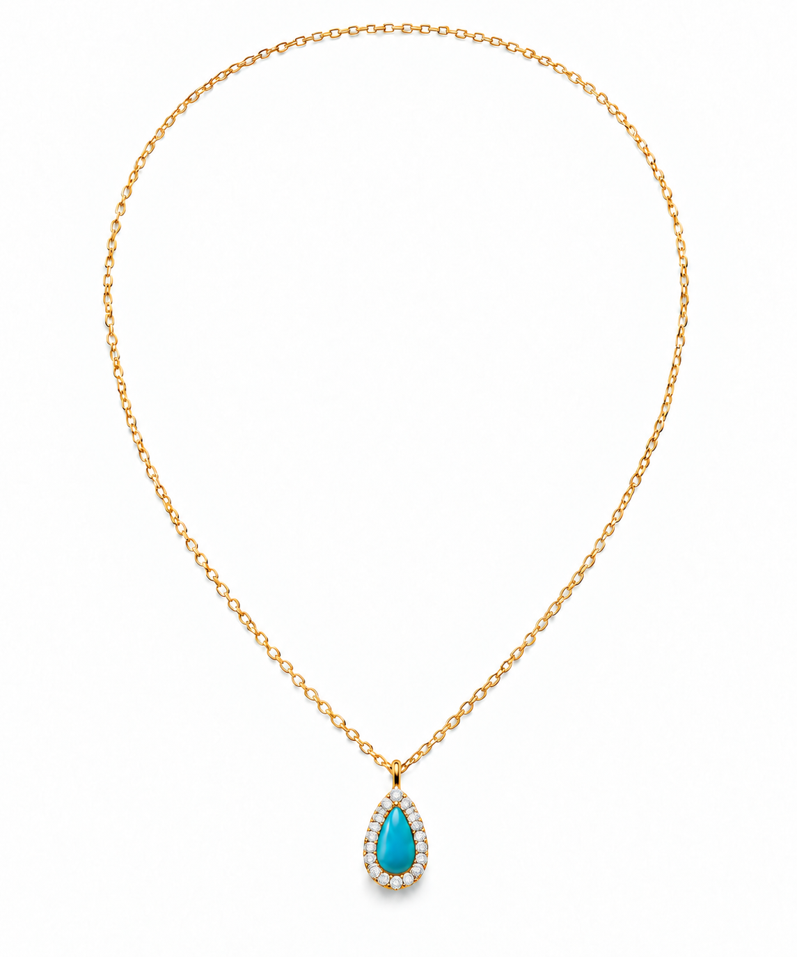 Turquoise Diamond Drop