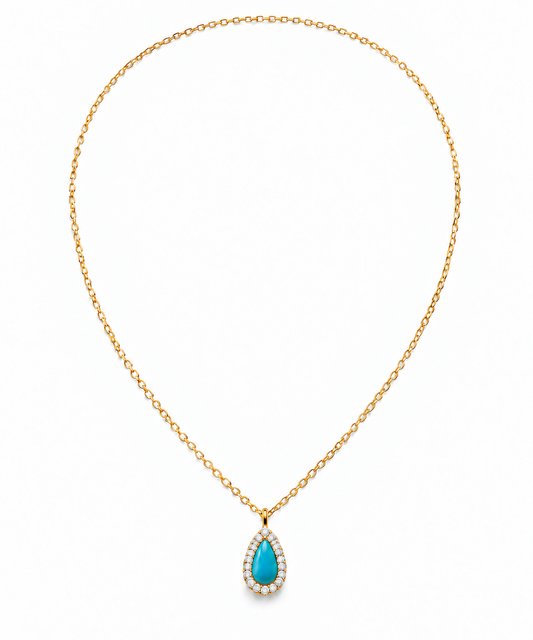 Turquoise Diamond Drop