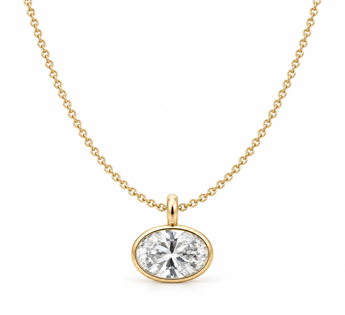 Ione Oval Diamond Necklace