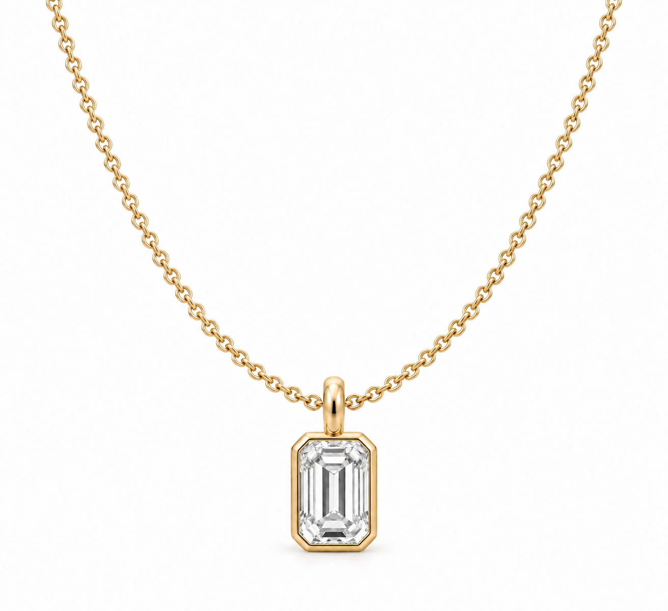 Ione Emerald Diamond Necklace