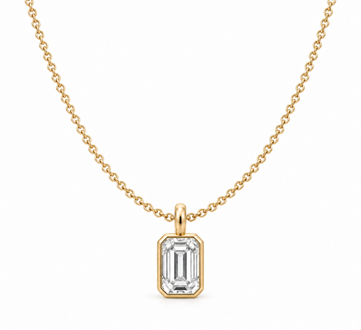 Ione Emerald Diamond Necklace