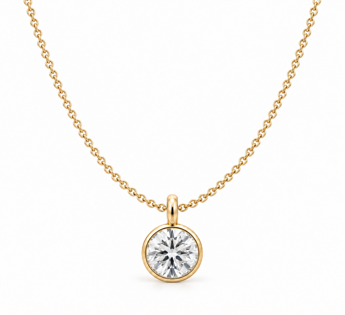 Ione Round Diamond Necklace