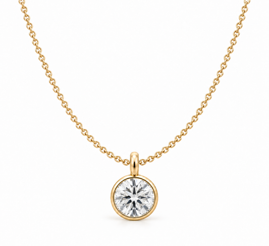 Ione Round Diamond Necklace