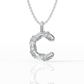 Mini initial letter pendant necklace