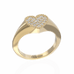 Heart ring pave