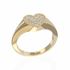 Heart ring pave