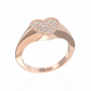 Heart ring pave