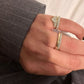 Heart ring full pave